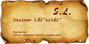 Steiner László névjegykártya