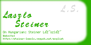 laszlo steiner business card
